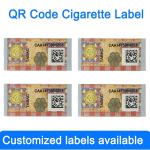 Cigarette Industry Packaging Tax Stamp Private Tobacco Pack Box Label