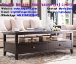 Oak four drawer coffee table American coffee table living room furniture