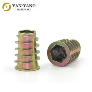Wholesale Furniture Accessory Zinc Plated Fastening Metal Screws insert NUT from china suppliers