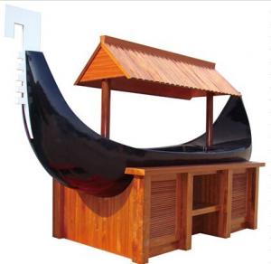 Wholesale Boat Shaped Commercial Buffet Equipment Mahogany Made Refrigerated Sushi Buffet Counter from china suppliers