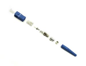 Wholesale Low Insertion Loss Fiber Optic Cable Connectors Singlemode / Multimode Blue from china suppliers