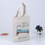 Coloured drawing fashion cotton tote bags for 2018 promotion