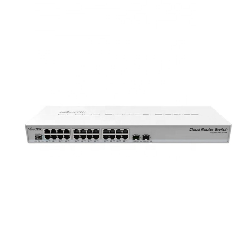 CRS326-24G-2S-RM 24 Gigabit Port Switch With 2 X SFP+ Cages In 1U Rackmount Case