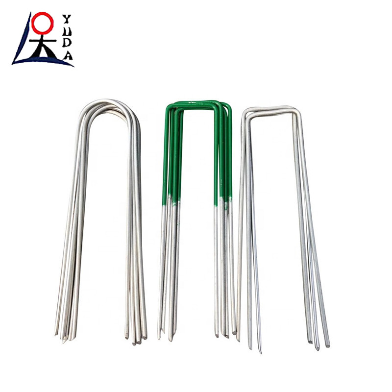 Landscape Staples U Type Pin Nail Wire Steel Pegs Sod Staples For Garden