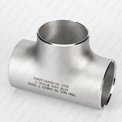 Mirror Finish SCH10-SCH180 SS Welded Tube Stainless Steel Equal Tee Butt Welded