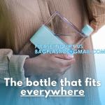 Square Purse Flat Slim Water Bottle, Memobottle, Cups for Outdoor Sports Camping