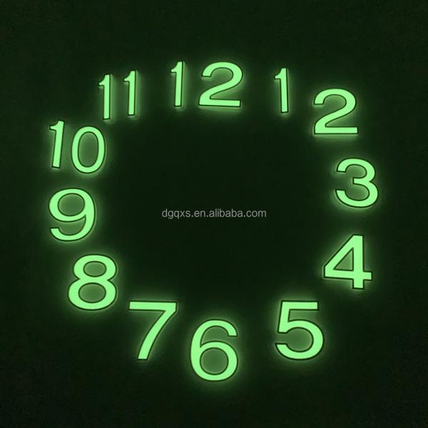 Luminous wall clock scale number sticker clock numerals DIY clock accessories