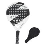 3k Round Carbon Beach Padel Racket Custom Grip Fiberglass Tennis Padel Spain