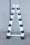 Training Bodybuilding Steel Metal Dumbbell Rack Multifunctional Foldable