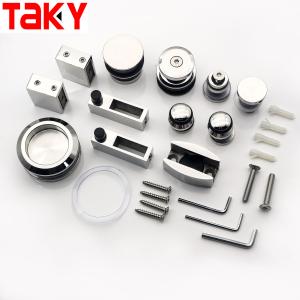 Wholesale Mirror Finish Sliding Glass Door Hardware Kit for Shower Barn Door Puerta de Ducha from china suppliers