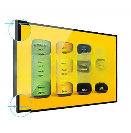 Super slim 20mm & 10mm bezel high bright 27" inch monitor LED LCD advertising
