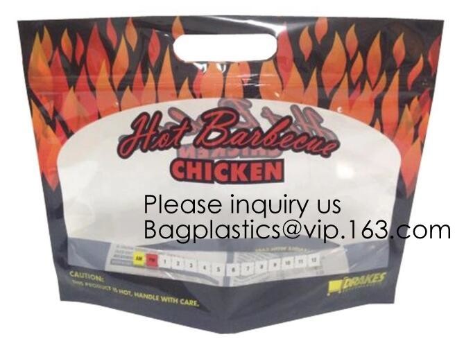 Kraft-Paper-Roast-Chicken-Bag Roast Chicken Food Package Food Packing Bag Custom Food Packing,Hot Deli Bag Chicken Stand