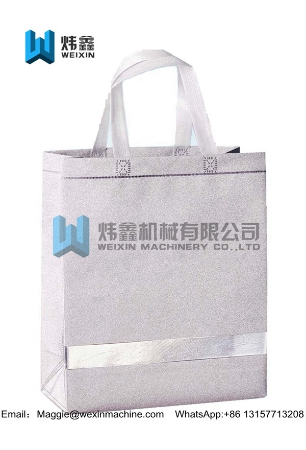 100gsm Eco glitter film lamination Non Woven Bag /Promotional Custom Laminated PP Non Woven Tote Shopping Bag