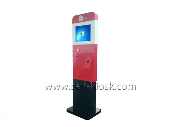Quality 19 Inch IR Touch Screen Self Ordering Kiosk Easy Operation With POS Machine for sale