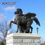 Outdoor metal animal decoration large cast bronze Tianma statue