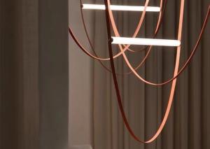 Wholesale Nordic Home Restaurant Leather Lighting Modern Clearly Glass Shade large Chandelier For Bar from china suppliers