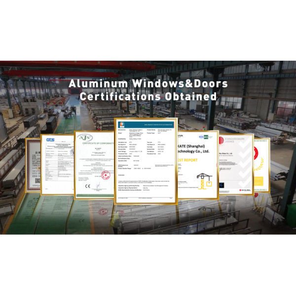 NFRC Certificated Modern Design Aluminum Casement Window with Powder Coating and Multiple Sealing Layers