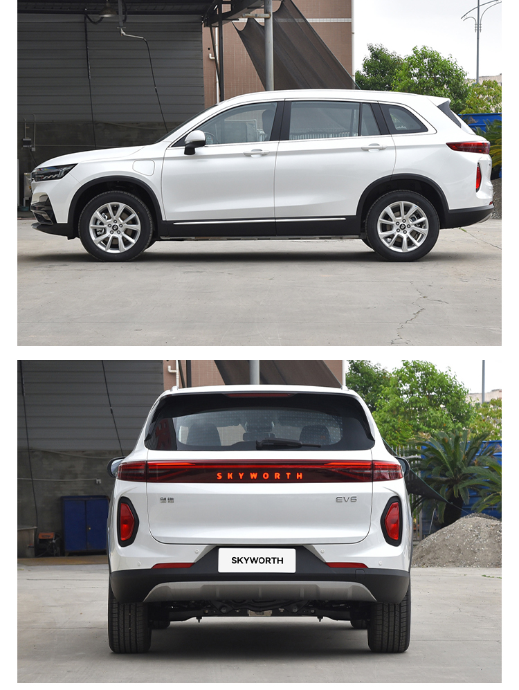 2023 Skyworth Ev6 520 Km Range Pure Electric Suv 320 N m Total Torque 150 Kw Total Motor Power Four-wheel speed Electric Car