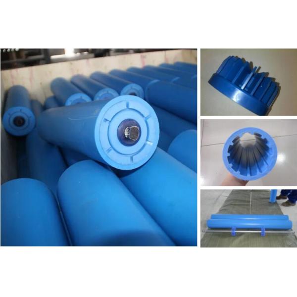 4 Inch Polymer Pipe Plastic HDPE Impact Conveyor Training Idler Rollers