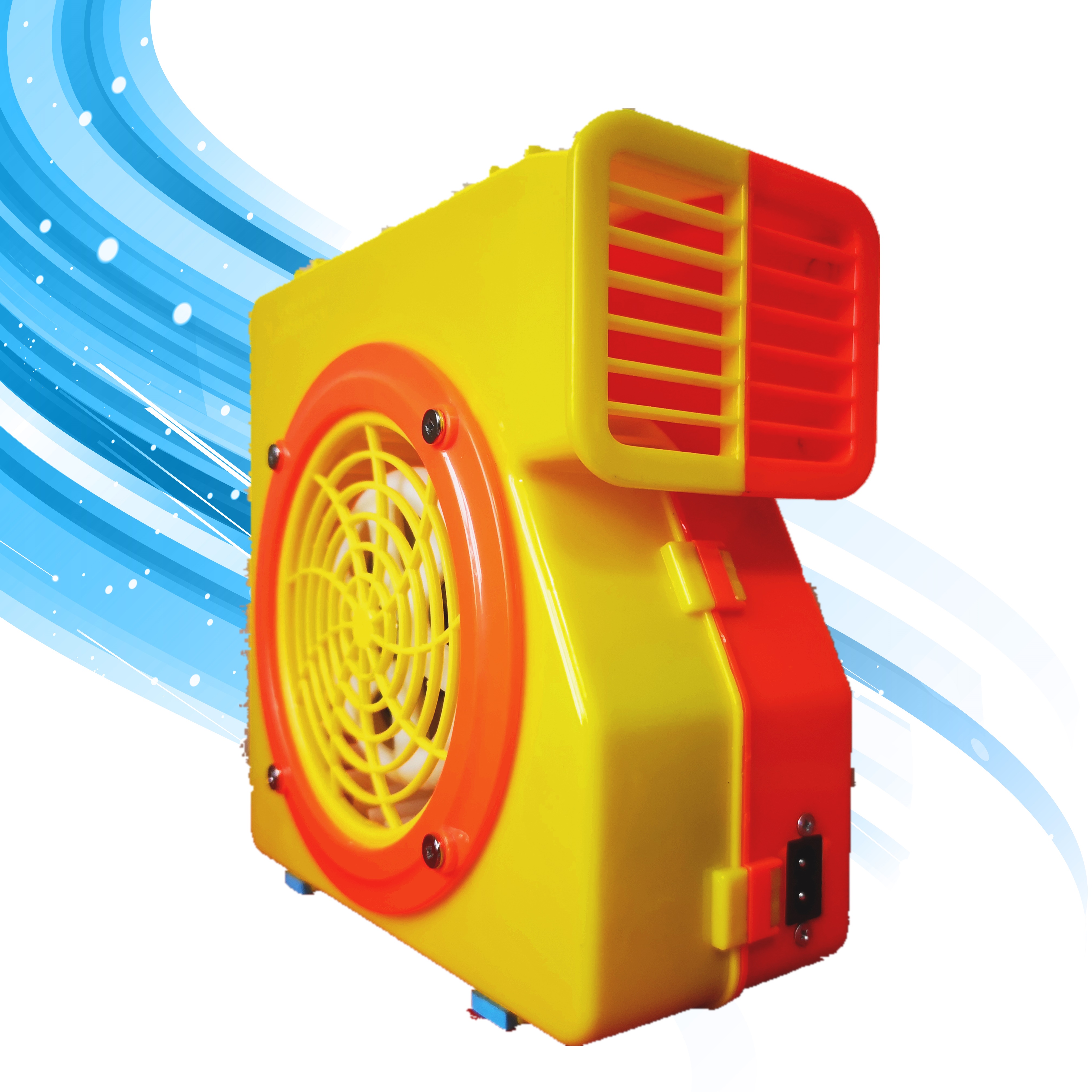 100w Inflatable Santa Blower , Flame Retardant Small Inflatable Blower