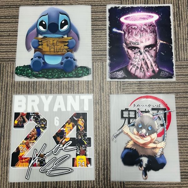 Machine Washable High Stretch Customizable Designs DTF Transfers Heat Transfer Stickers for Apparel Branding