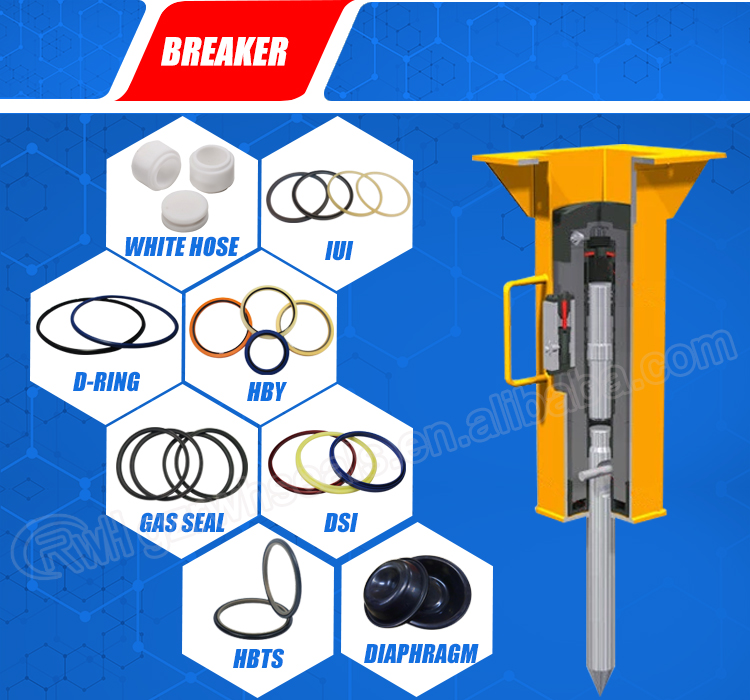 Hydraulic NPK10 Jack Hammer Seal Kit With 3 Months Warranty