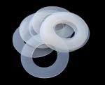 Dark Red O Ring Washer , Silicone Rubber Washers Good Aging Resistance