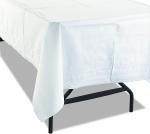 OUCHAME White Paper Table Cover Roll , SGS Linen Like Disposable Tablecloths