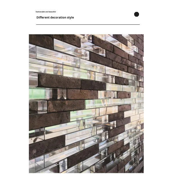 Transparent Square Solid Glass Block, Moisture-Proof Crystal Glass Partition Brick