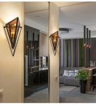 Modern minimalist wall lamp personality lamps aisle hotel glass bedroom wall