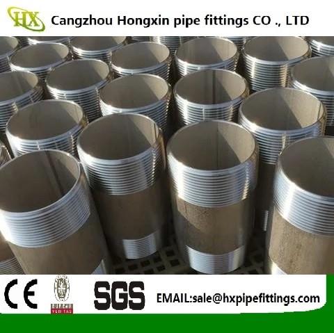 Supply Stainless Steel 304 316 316L Pipe Fittings Barrel Nipples/Double Thread