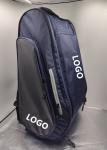 Print Logo Black Padel Racket Bag Full Functional Tennis Racquet Backpack