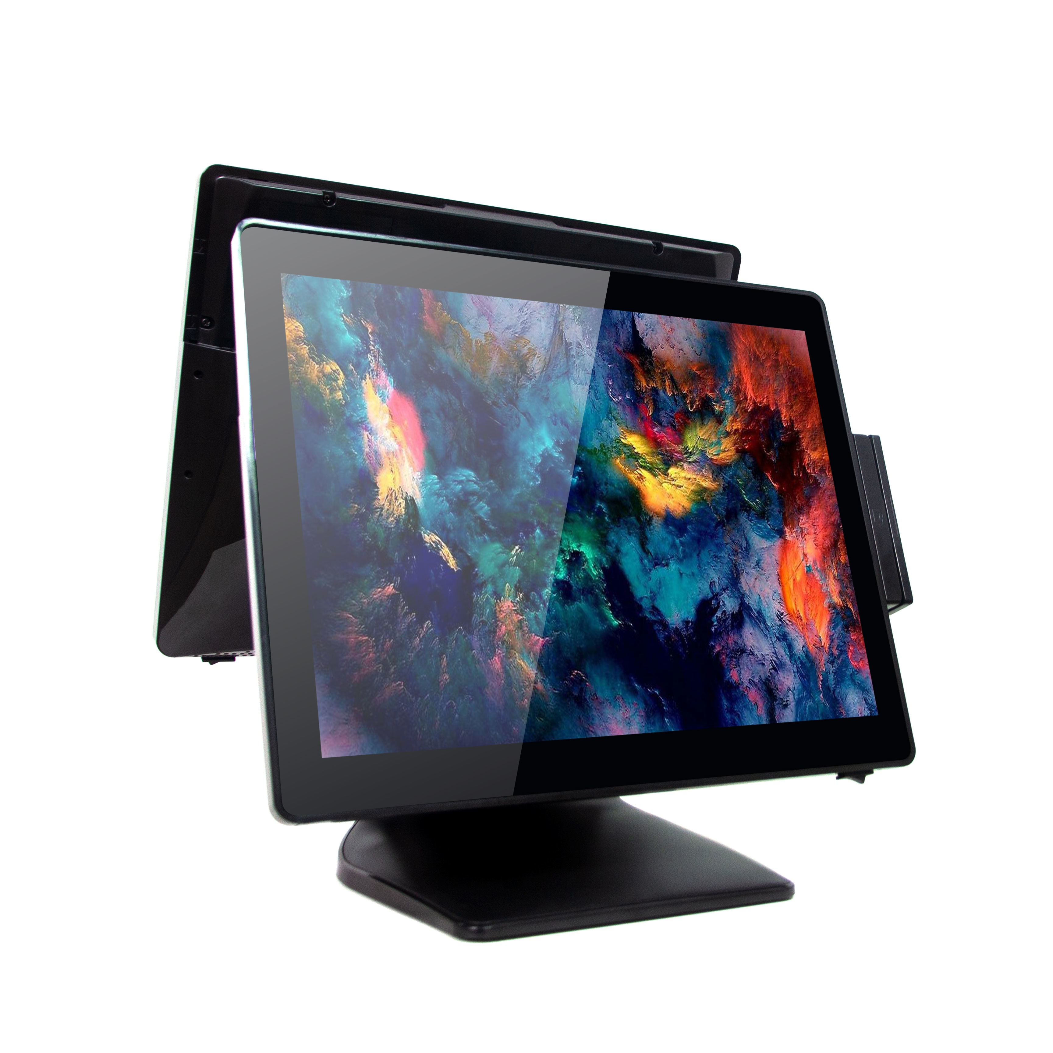15+15 Inch TFT Panel LCD Touch Screen Pos System Carav Pos Cashier Register