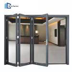 Customized Soundproof Aluminium Glass Bifold Doors For Room Position