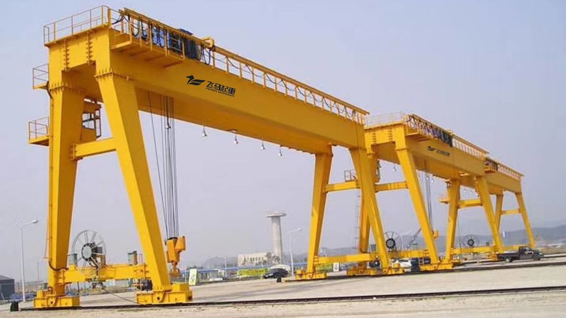 3t 220v Double Girder Gantry Crane With Hoist Machine
