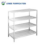 1200 × 500 × 1800mm Stainless Steel Shoe Storage Rack Four Layer Storage Rack