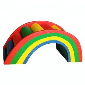 Wholesale Fashionable Childrens Soft Play Equipment / Soft Play Rainbow Bridge Easy Install from china suppliers