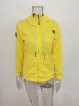 Winter women wear long sleeve zipper up hoodies for women