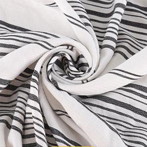 Wholesale Rayon Linen Natural Denim Jeans Fabric Elastic Jacquard Stripe Cloth 21s 160gsm from china suppliers