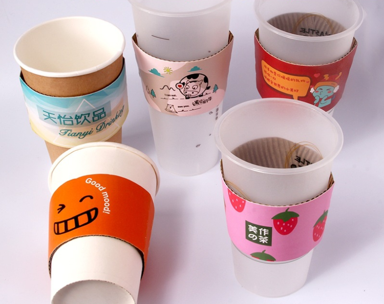 E - Flute Corrugated Board 100gsm 120gsm To Make Anti-scald Paper Cup Sleeve
