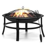 26 inch fire pits for outdoor camping smokeless round wood burning 66*66*42 cm