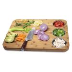 Kitchen 22.4*16.2*1.5 Inches Bamboo Butcher Block With Juice Groove For