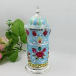 Shinny Gifts High Quality Metal European Enameled Toothpick Holder Vintage Home