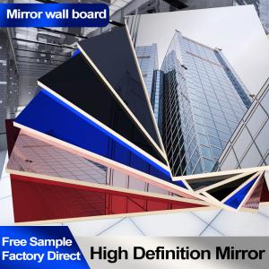 Wholesale 5mm Mirror PET Wall Panel Waterproof Bamboo Charcoal Wood Veneer from china suppliers