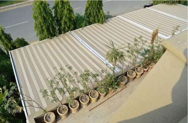 Full Cassette Retractable Roof Awning Conservatory Retractable Arm Awning