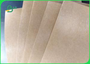 Wholesale PE Coated Brown Kraft Paper Waterproof 50 - 500gsm For Takeaway Box from china suppliers