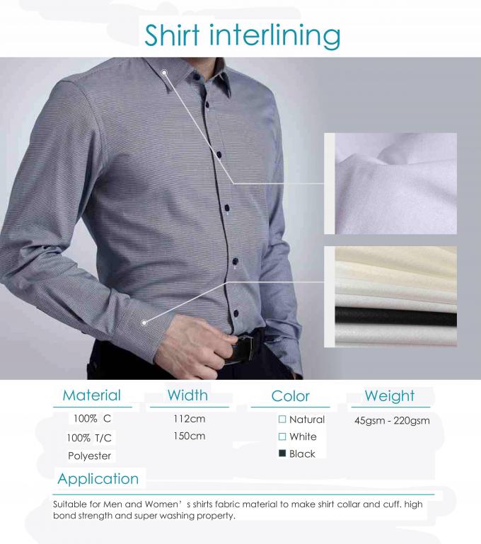 Brushed Adhesive Woven Cotton Interfacing 100m/Roll Packing