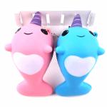 PU Foam Squeeze Kawaii PU Soft Stess Relief Whale Slow Rising Squishy Toys
