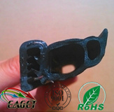 Mechanical rubber seal strip gaskets