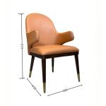 Luxury Back PU Leather Hotel Dining Chair Furniture Restaurant ODM